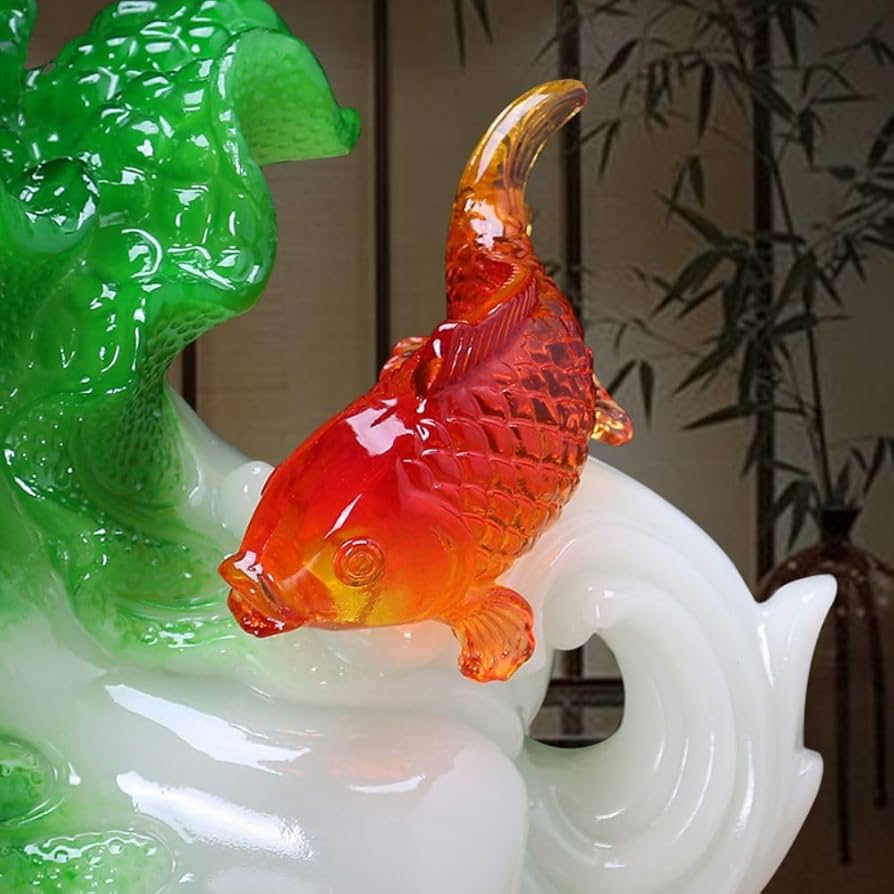 白菜の形の置物 Amazon.com: 中式百财有余玉Feng Shui Decor (The Cabbage